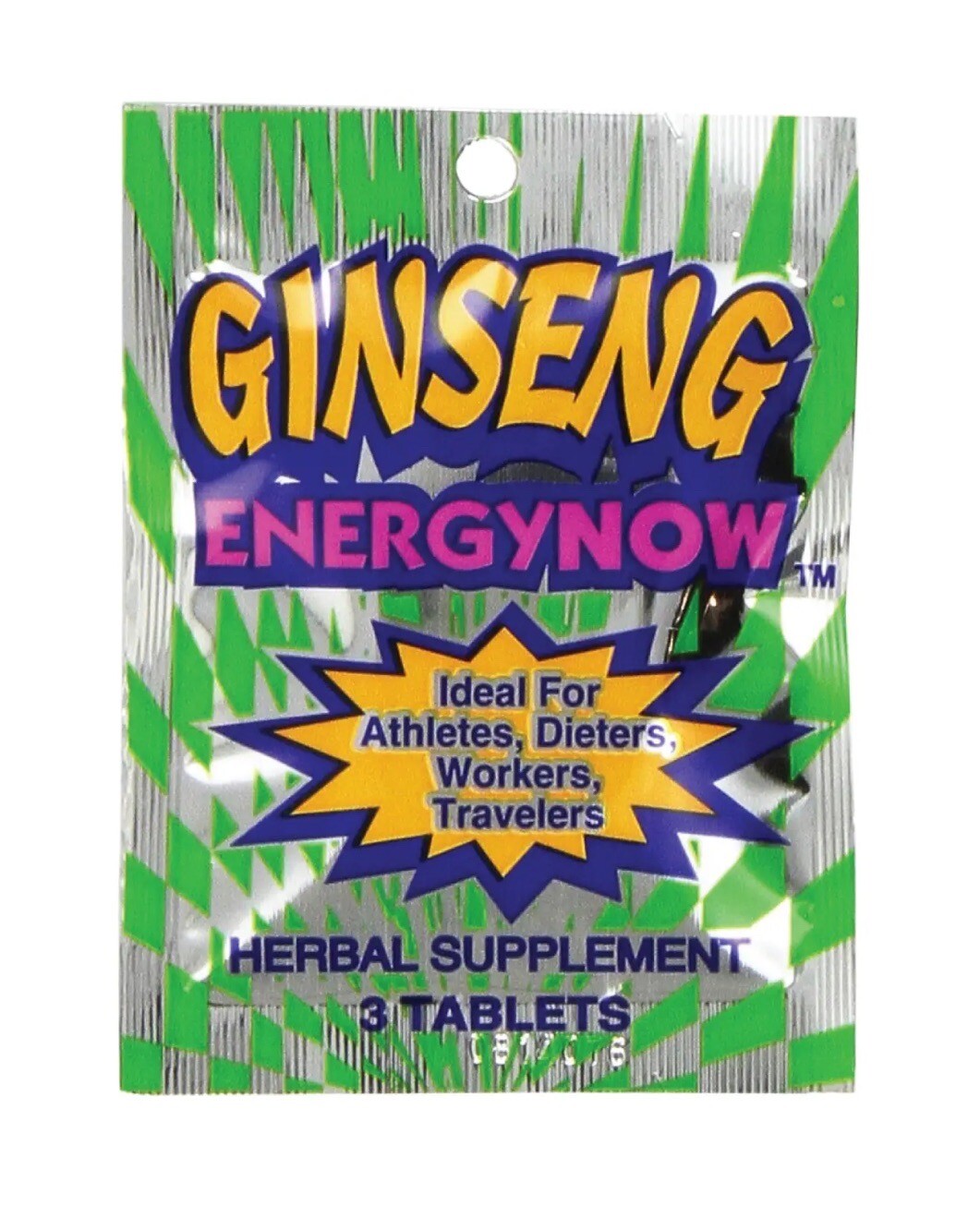 Ginseng SEALED Box 24x Packs Energy Now Weight Loss Herbal Supplements 3 Tabs