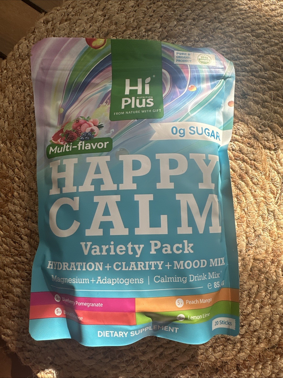 Hi Plus 0g Sugar Variety Packs Hydratation Multi Flavor Happy Calm