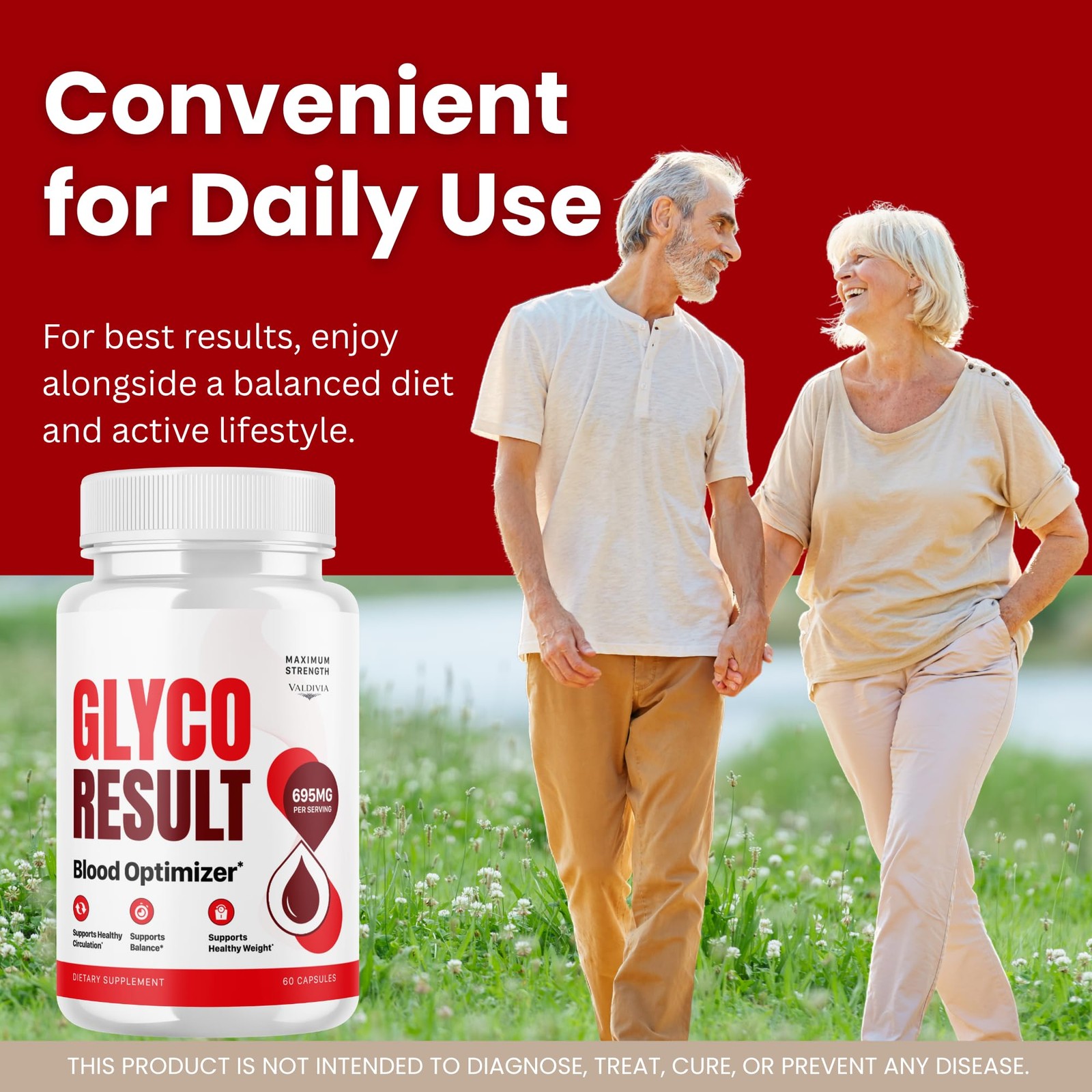 Valdivia (5 Pack) GlycoResult Capsules 300 Capsules 5 Pack Blood Made in USA