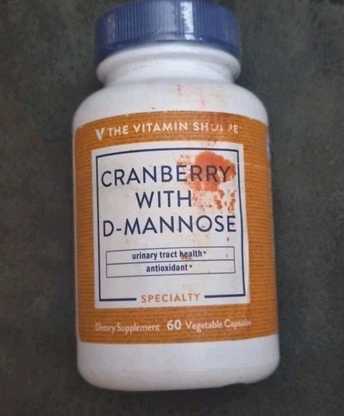 The Vitamin Shoppe CRANBERRY W/ D-MANNOSE 60 Caps 11/2027