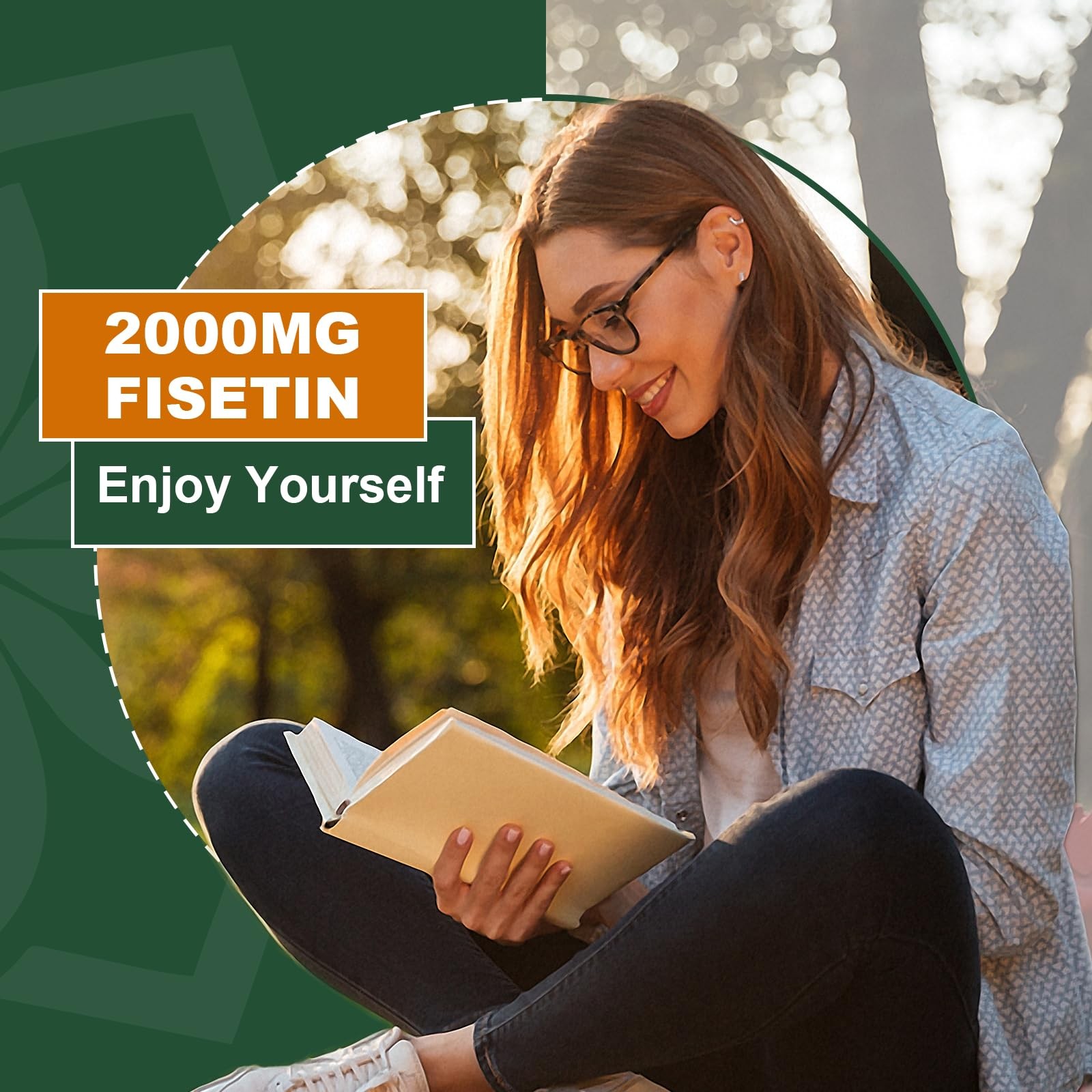 Liposomal Fisetin Supplement, 2000MG, 98% Pure 60 Count (Pack of 1)