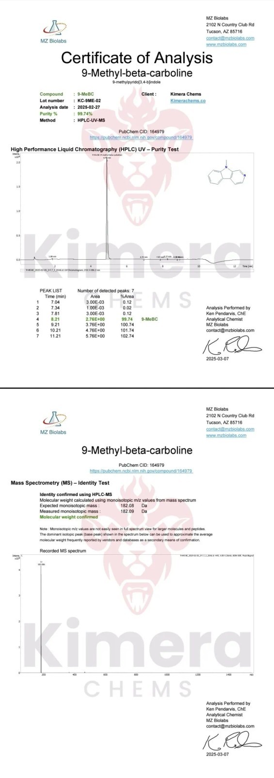 9-ME-BC Capsules Kimera Chems 20mg 60 Capsules