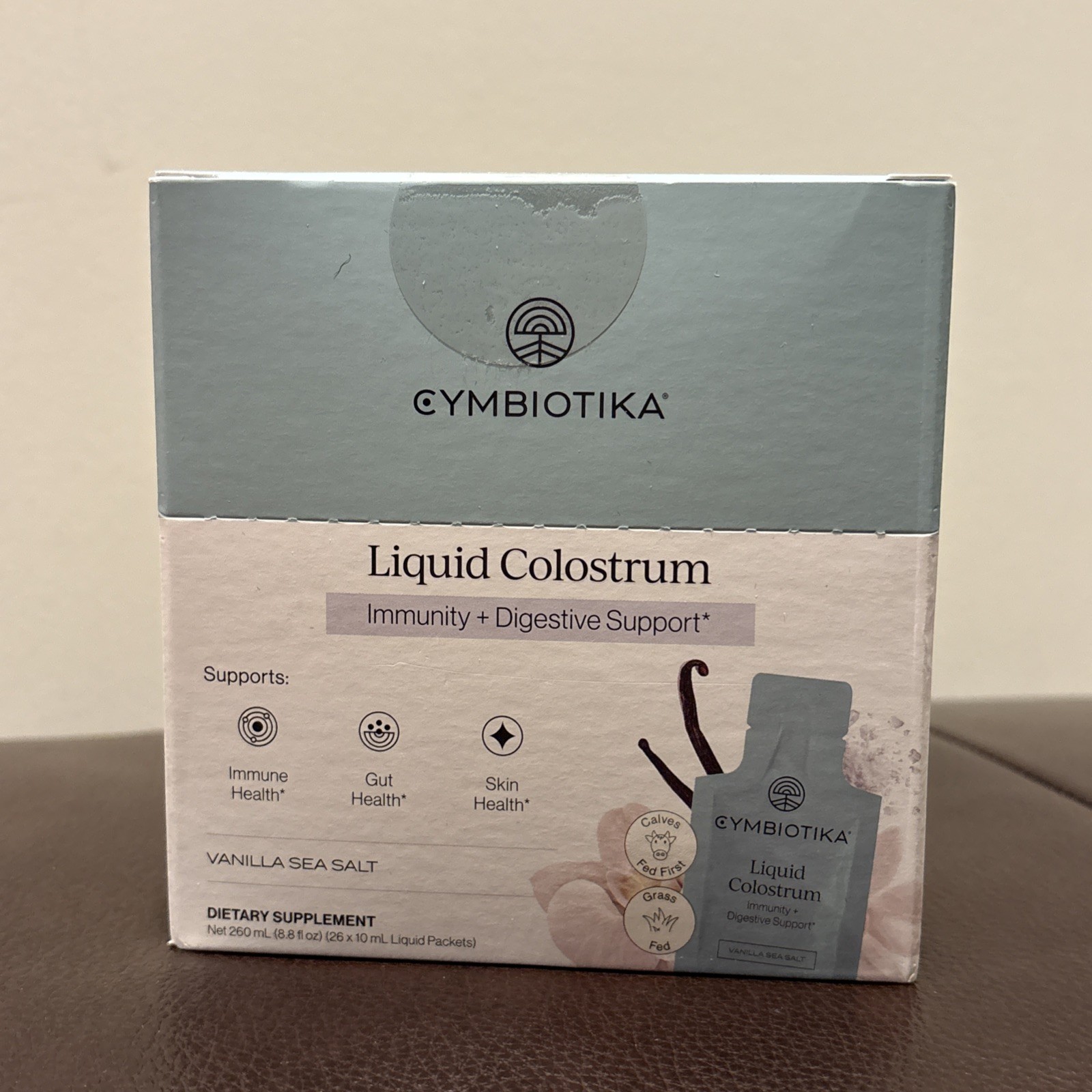 CYMBIOTIKA Liquid Colostrum, Grass-Fed, for Immune & Gut Support – 26 packets