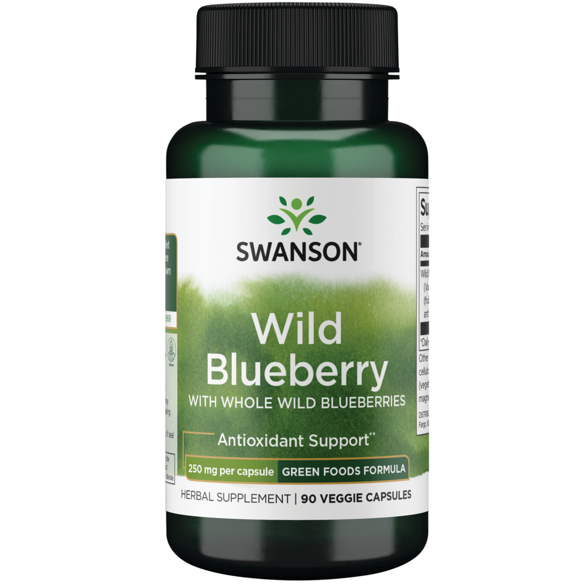 Swanson Wild Blueberry 250 mg 90 Veggie Capsules