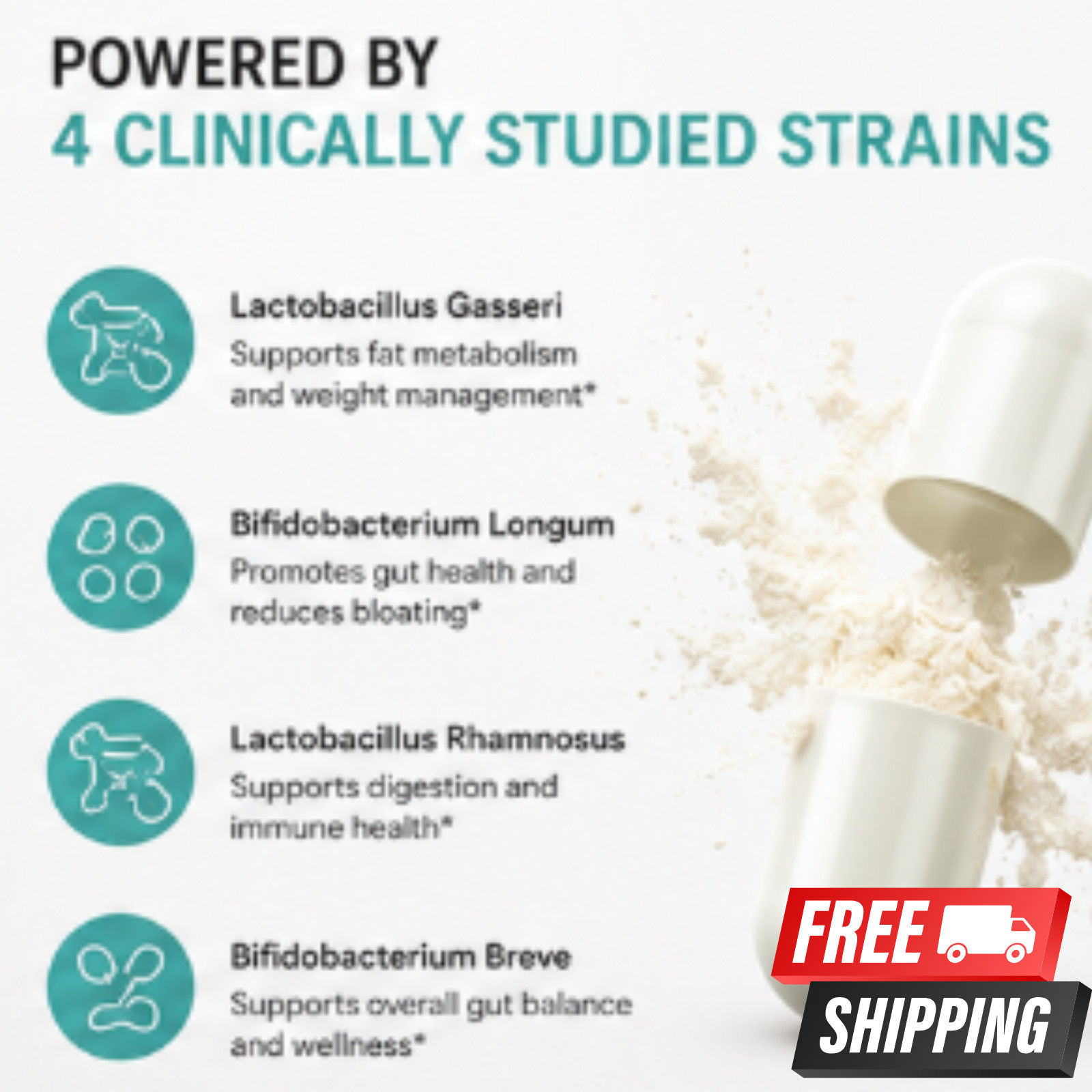 Nucific BIO-X4 4-in-1 Weight Management Probiotic capsules dietary supplement