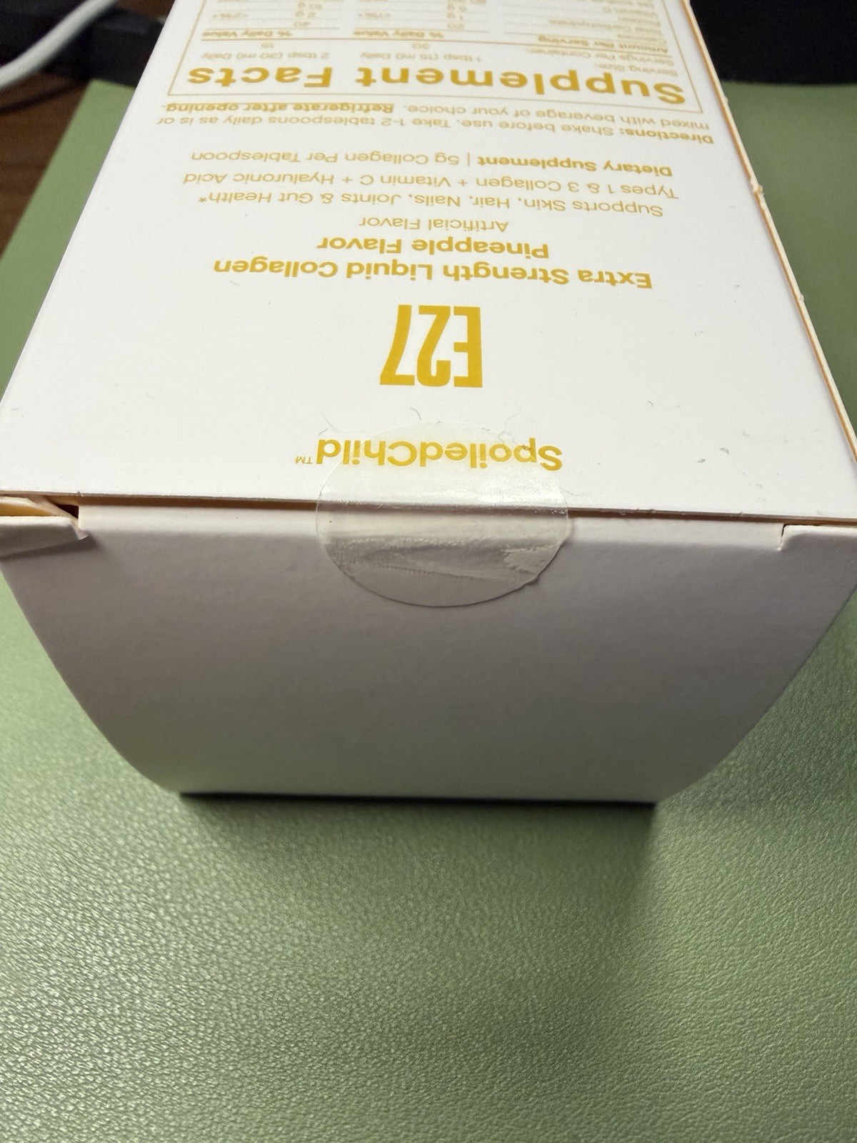SpoiledChild E27 Extra Strength Liquid Collagen Non-GMO Pineapple 15.2 fl oz