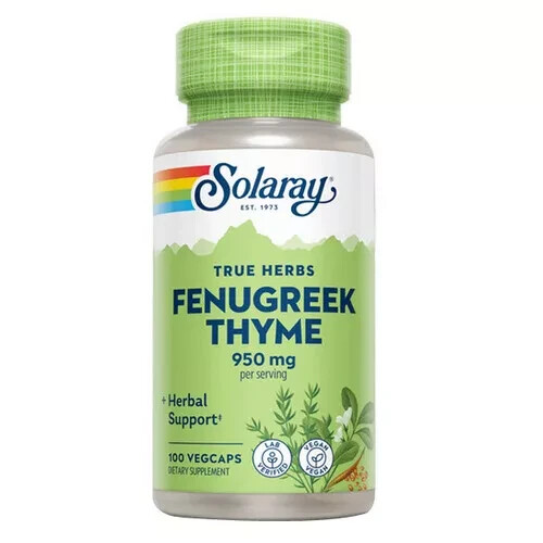 Fenugreek & Thyme 100 Caps Solaray
