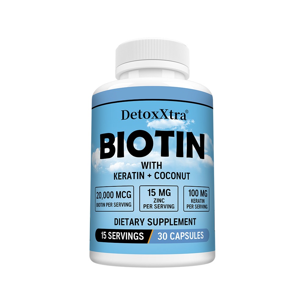 High Dose Biotin 20,000mcg Complex – For Hair Growth,Strong Nails & Glowing Skin