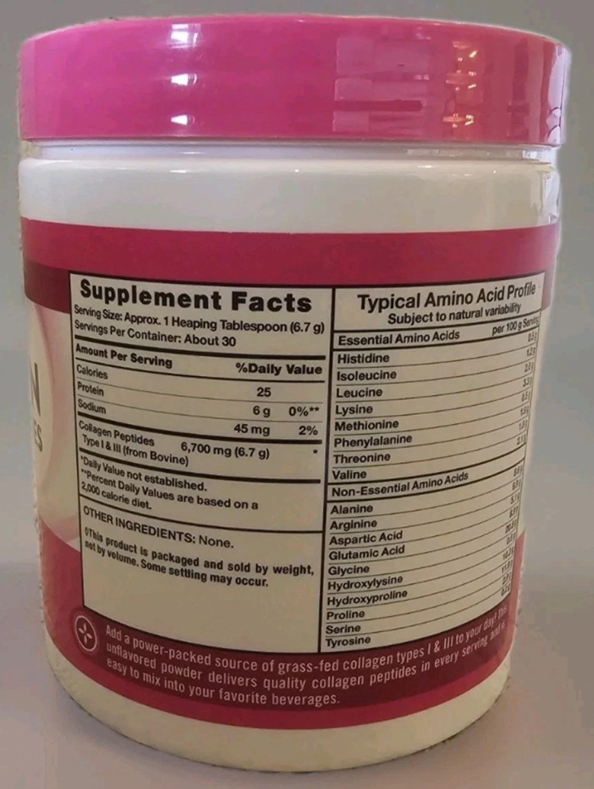 1 Nature’s Truth Ultra Collagen Peptides Powder Unflavored 7 oz Exp 04/2028