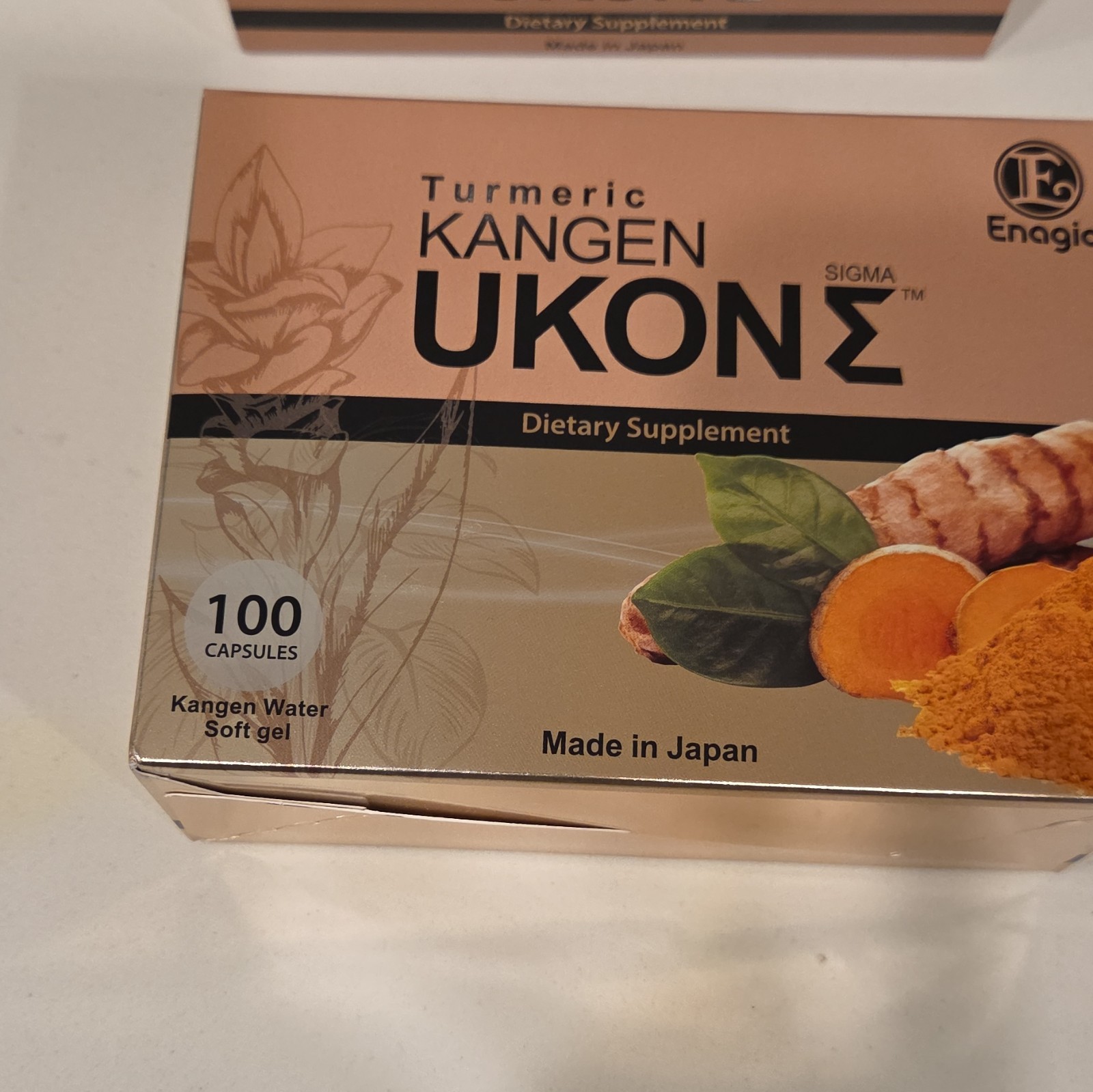 Enagic Kangen Ukon Sigma Turmeric Dietary Supplement 600mg 100 Capsules