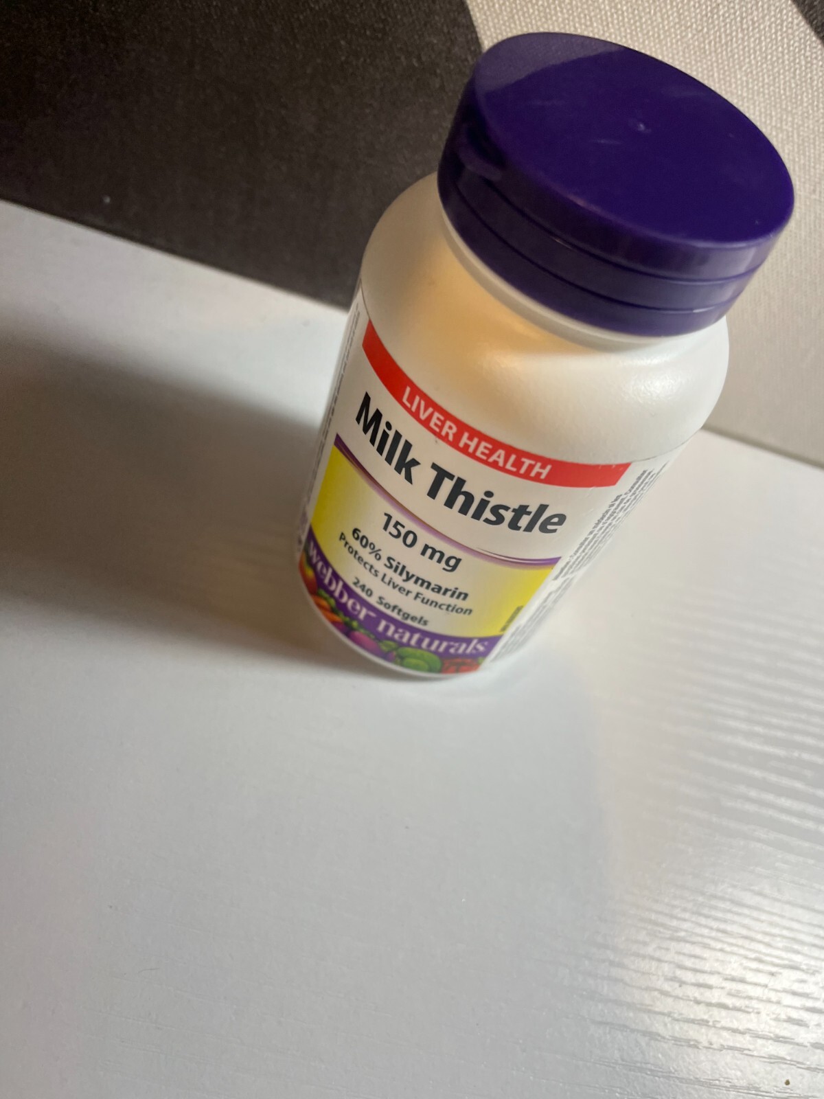 Weber Naturals Milk Thistle 150mg Liver Health 240 Softgels Exp 1/27 NEW OTHER