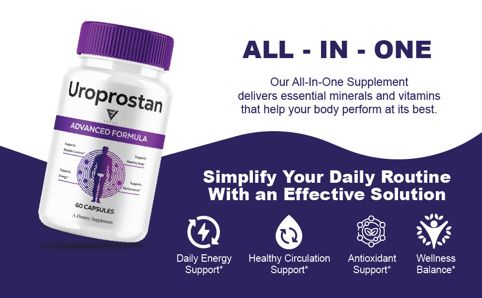 (2 Pack) Uroprostan Advanced Male Capsule, Uro Prostan Support (120 Capsules)