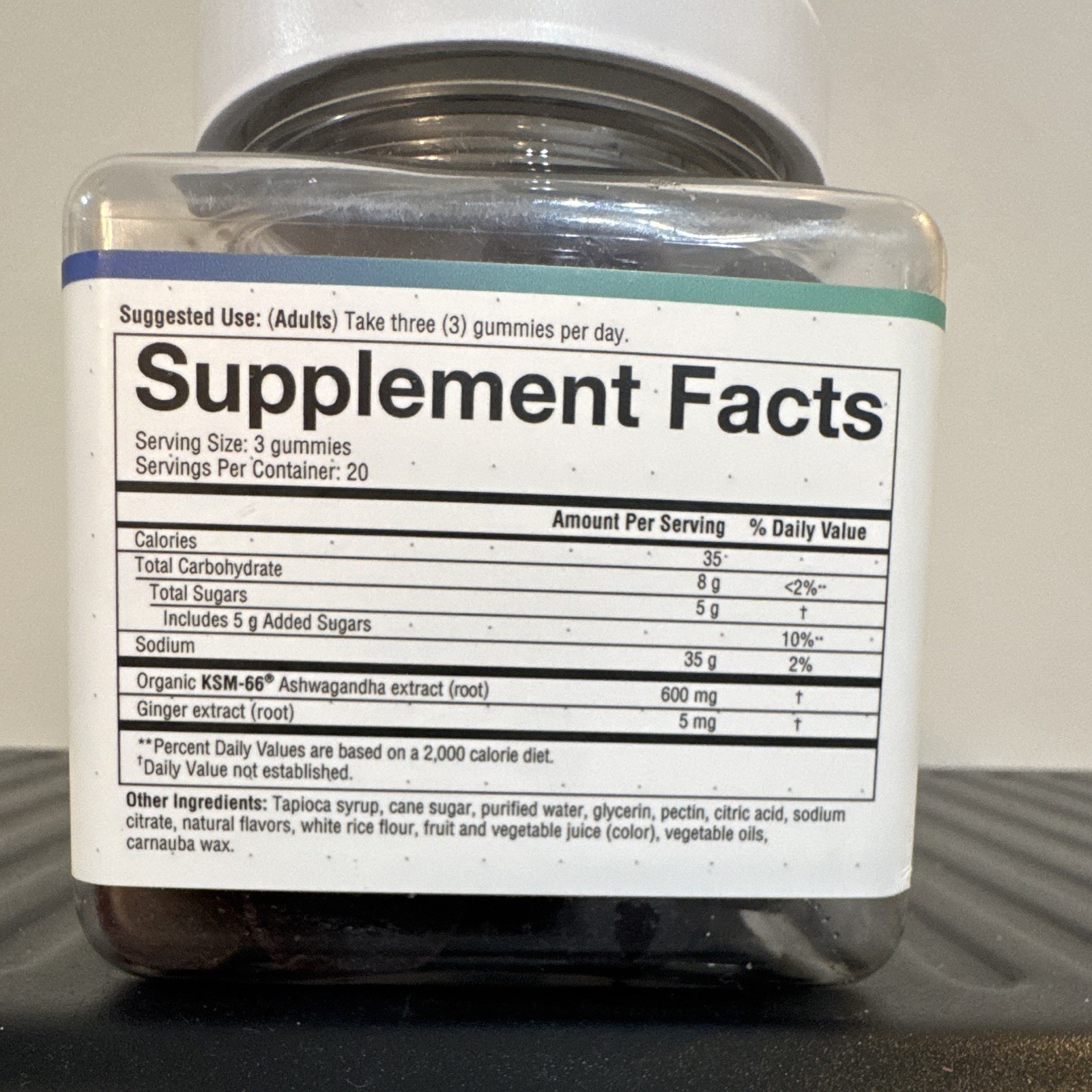 youtheory Ashwagandha Gummies KSM-66 + Ginger Stress Support Mixed Berry 60