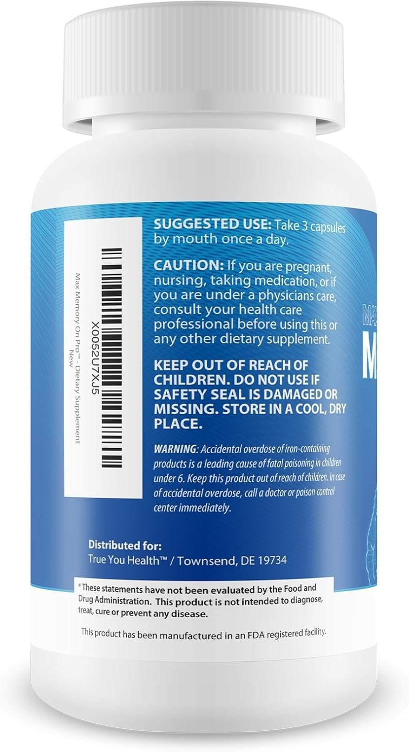 B12 & LIONS’S MANE MEMORY & NERVE SUPPORT FORMULA, BRAIN BOOSTER FOR SENIORS