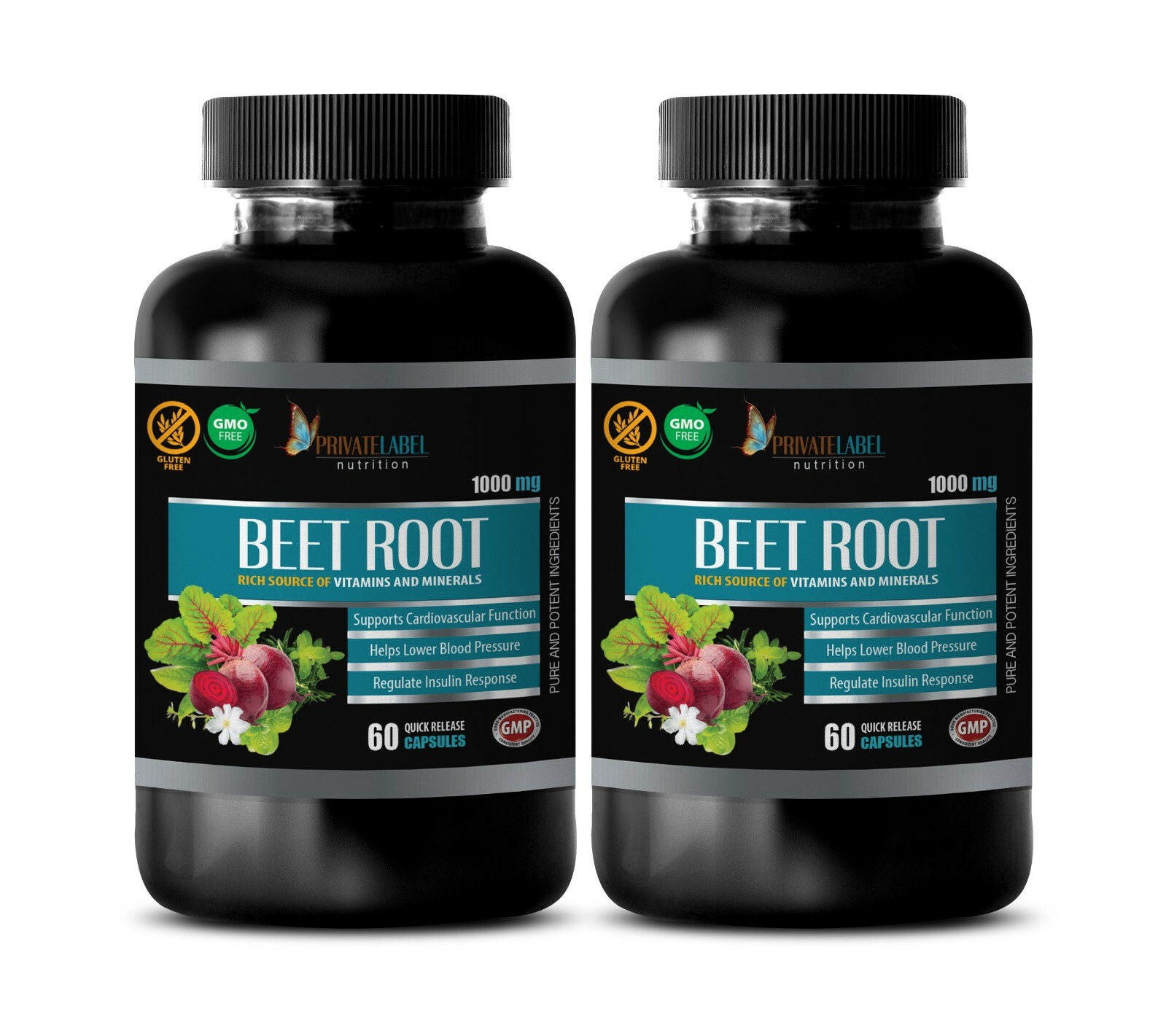 blood pressure health – BEET ROOT – brain health supplements – 2 Bottles