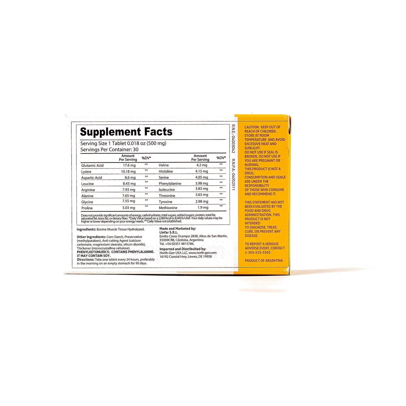 Muscle Peptone Amino Acid Supplement 30 Tablets
