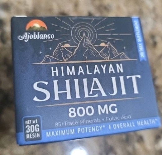 Ajoblanco 800 Mg Himalayan Shilajit Resin, Shilajit Pure Himalayan Organic, Shil