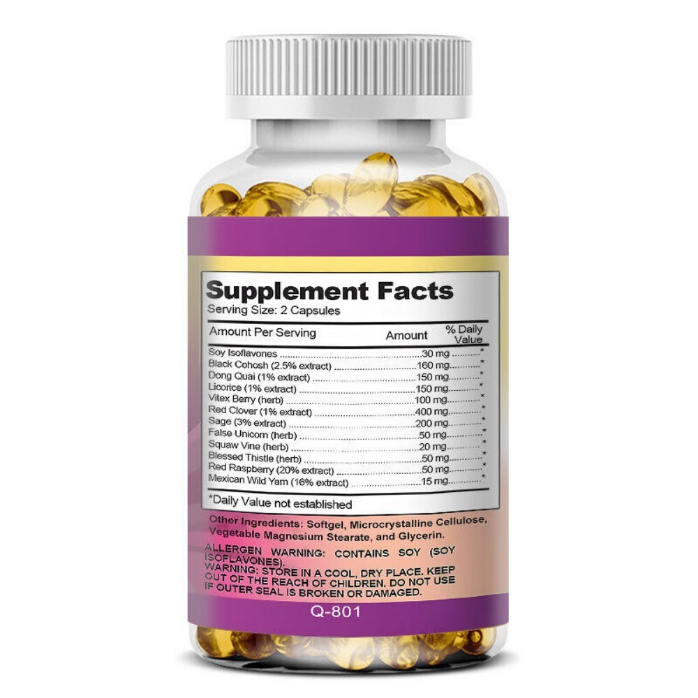 Women Menopause Support Hormone Emotional Balance Hot Flashes 120 Capsules