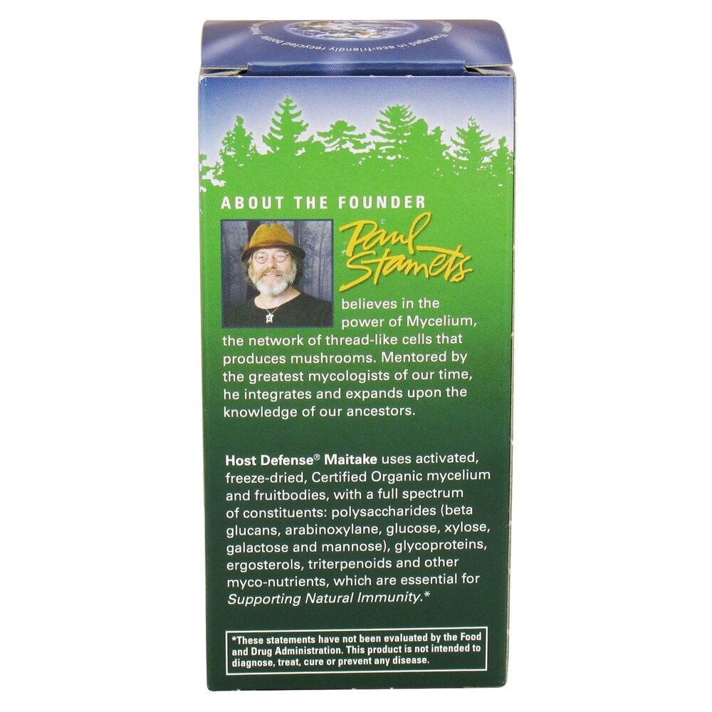 Fungi Perfecti Host Defense Maitake Cellular Support, 60 Vegetarian Capsules