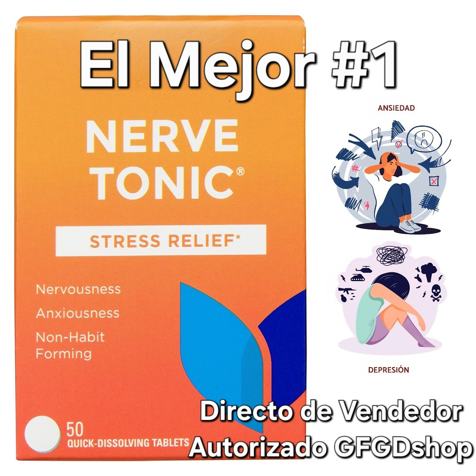 Pastillas Naturales Para Los Nervios La Ansiedad El Estres Depresion Antiestrés