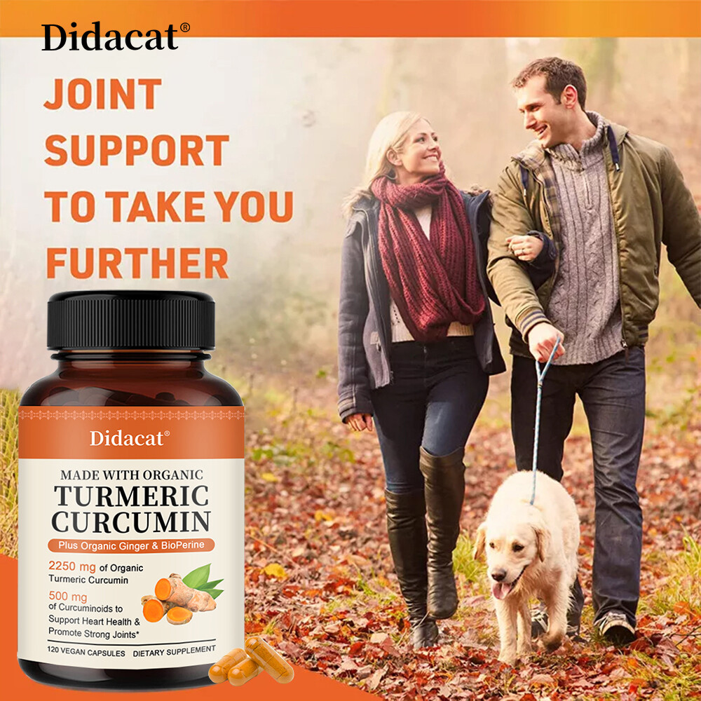 Turmeric Curcumin 2250mg Herbal Extract 95% Curcuminoids with Black Pepper