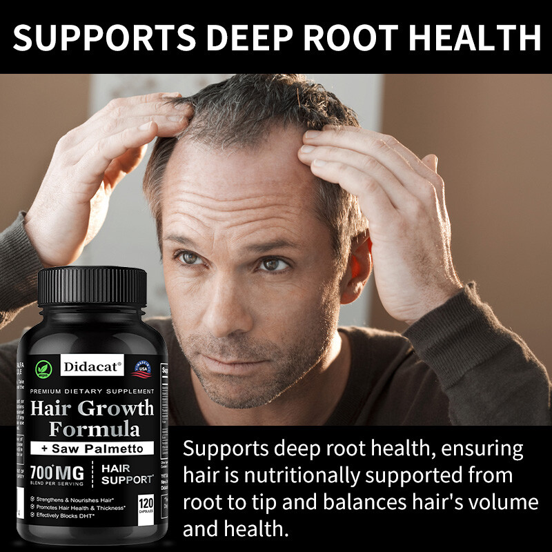 Saw Palmetto DHT Blocker Supplement | Hair Growth Formula | Hair Support