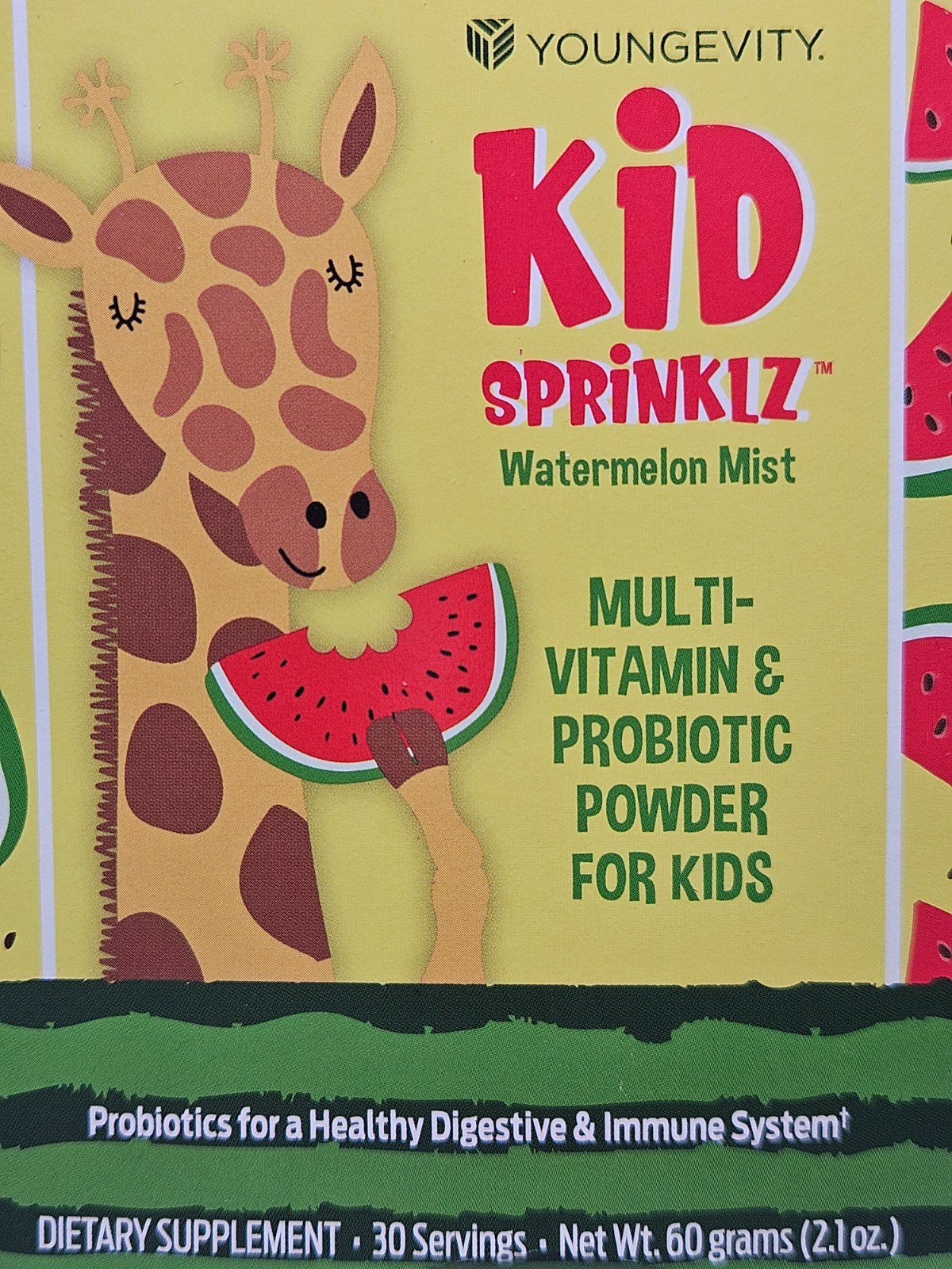 Youngevity Kid Sprinklz Watermelon Mist Vitamin 2.1 oz – New & Sealed Exp 1/2028
