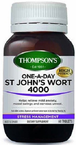 Thompson’s St John’s Wort One-A-Day 4000mg Tablets 60 – support mind balance