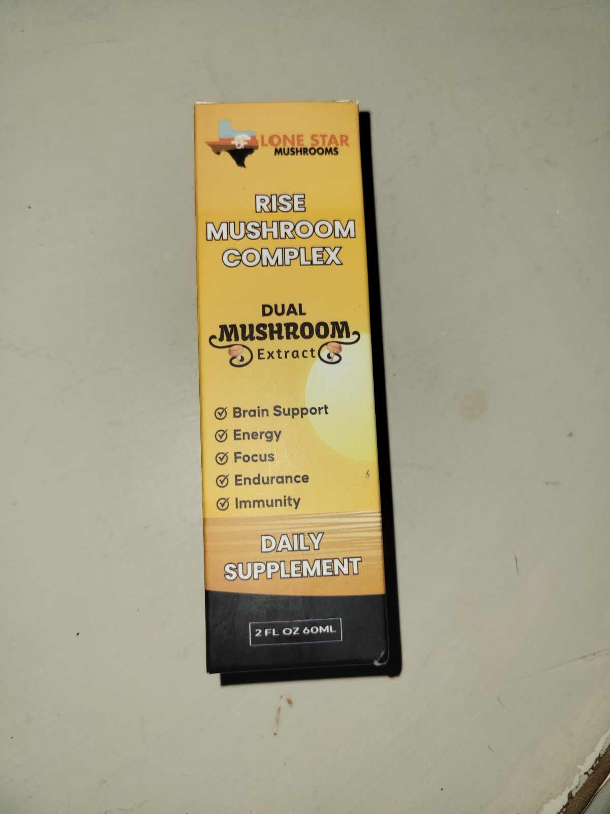Lone Star Mushrooms Rise Mushroom Complex Dual Extract Liquid 2 fl oz