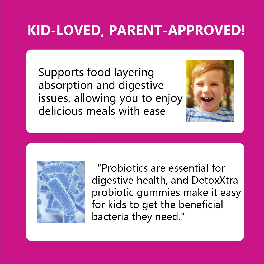 Kids Probiotic Gummies Minor Abdominal Discomfort Support Immune Health Soy Free