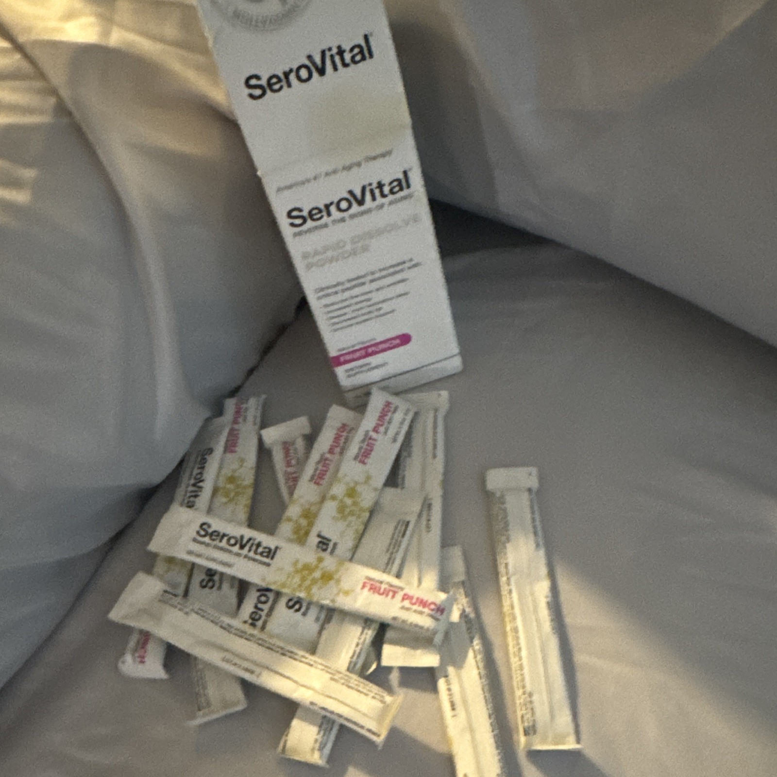 SeroVital Rapid Dissolve Powder Dietary Supplement Anti-Aging Fruit Punch Flavor