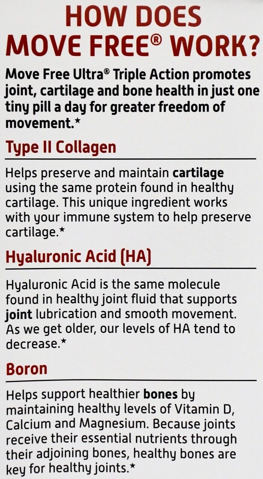 Schiff Move-Free Joint Health ULTRA Triple-Action Type II Collagen Coated Tablet