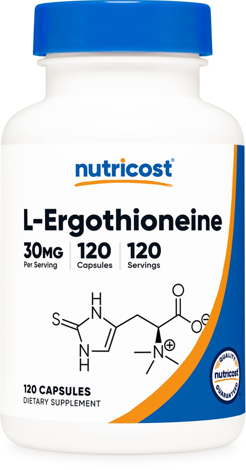 Nutricost L-Ergothioneine Supplement (30mg) 120 Capsules – Mushroom Derived