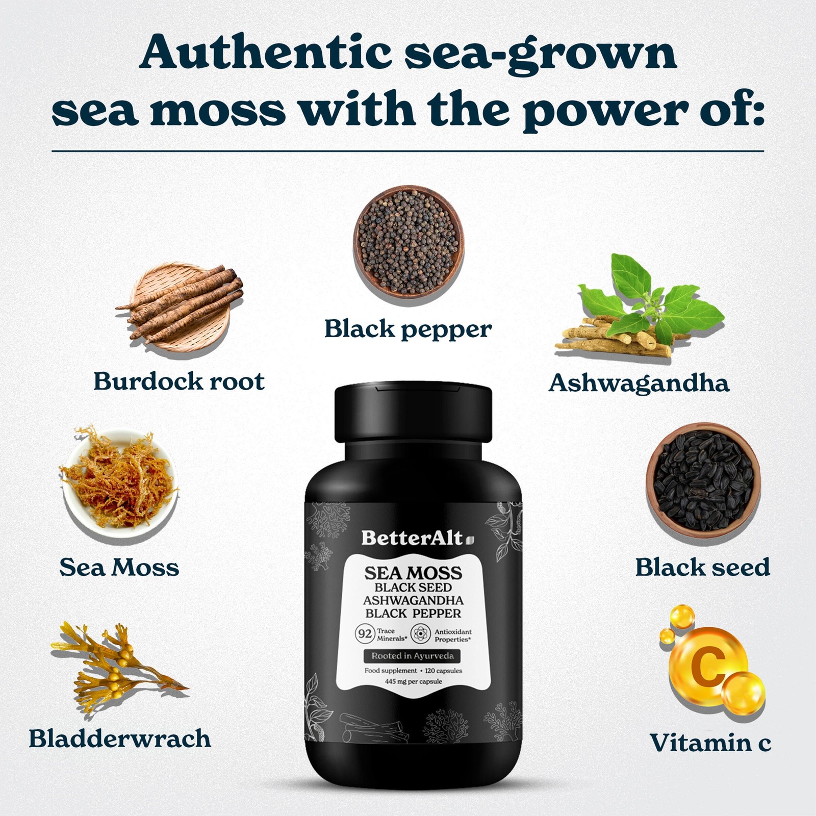 Sea Moss – 120 Capsules (60 Servings)