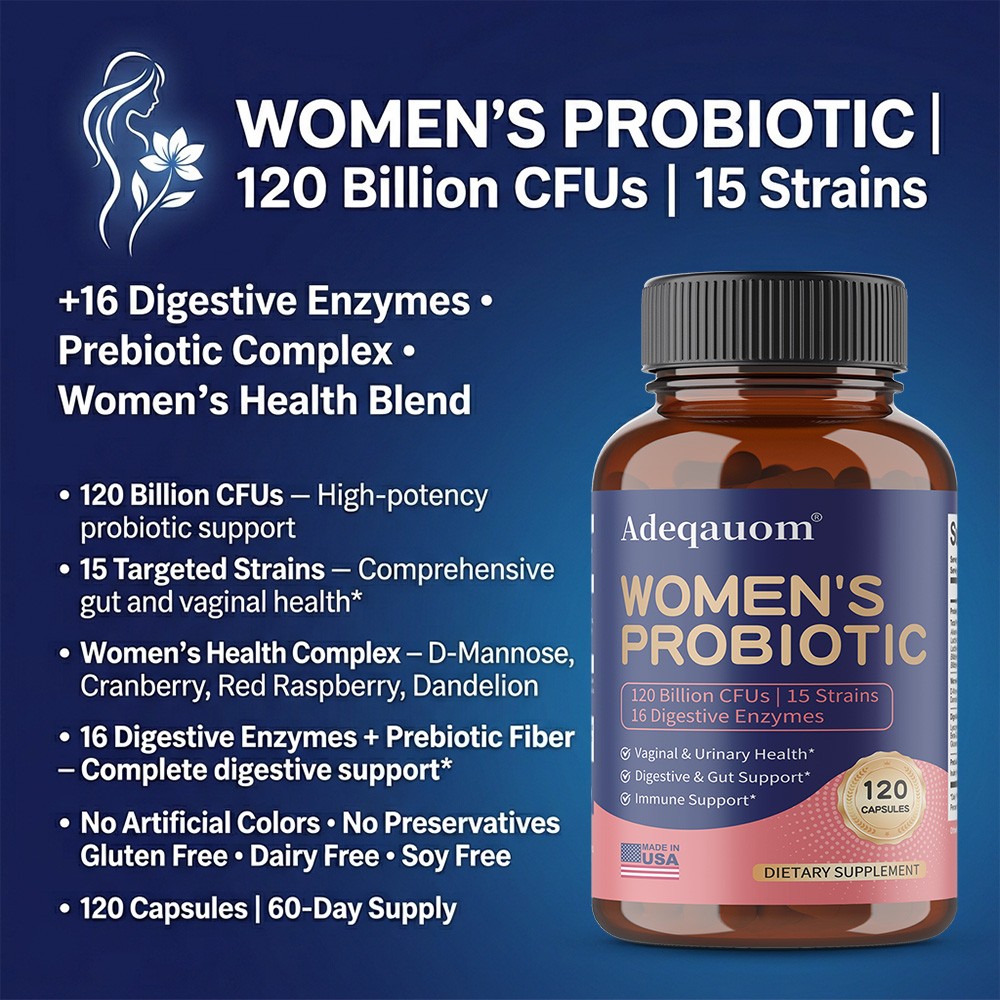 Women’s Probiotic Complex-Supports Gut Balance & Overall Wellness 30/60/120Caps