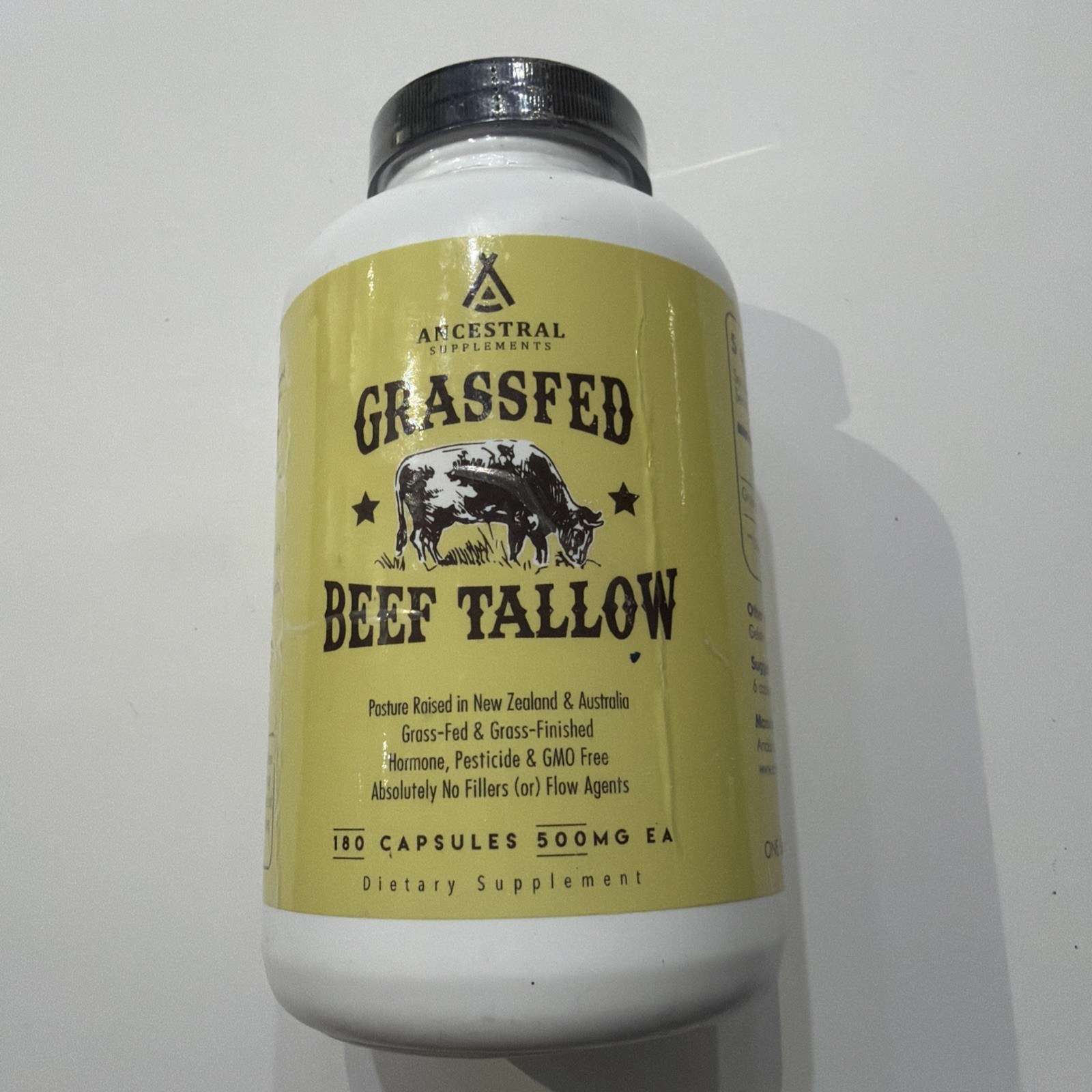 Ancestral Grassfed Beef Tallow 180 Capsules / Exp 5/27
