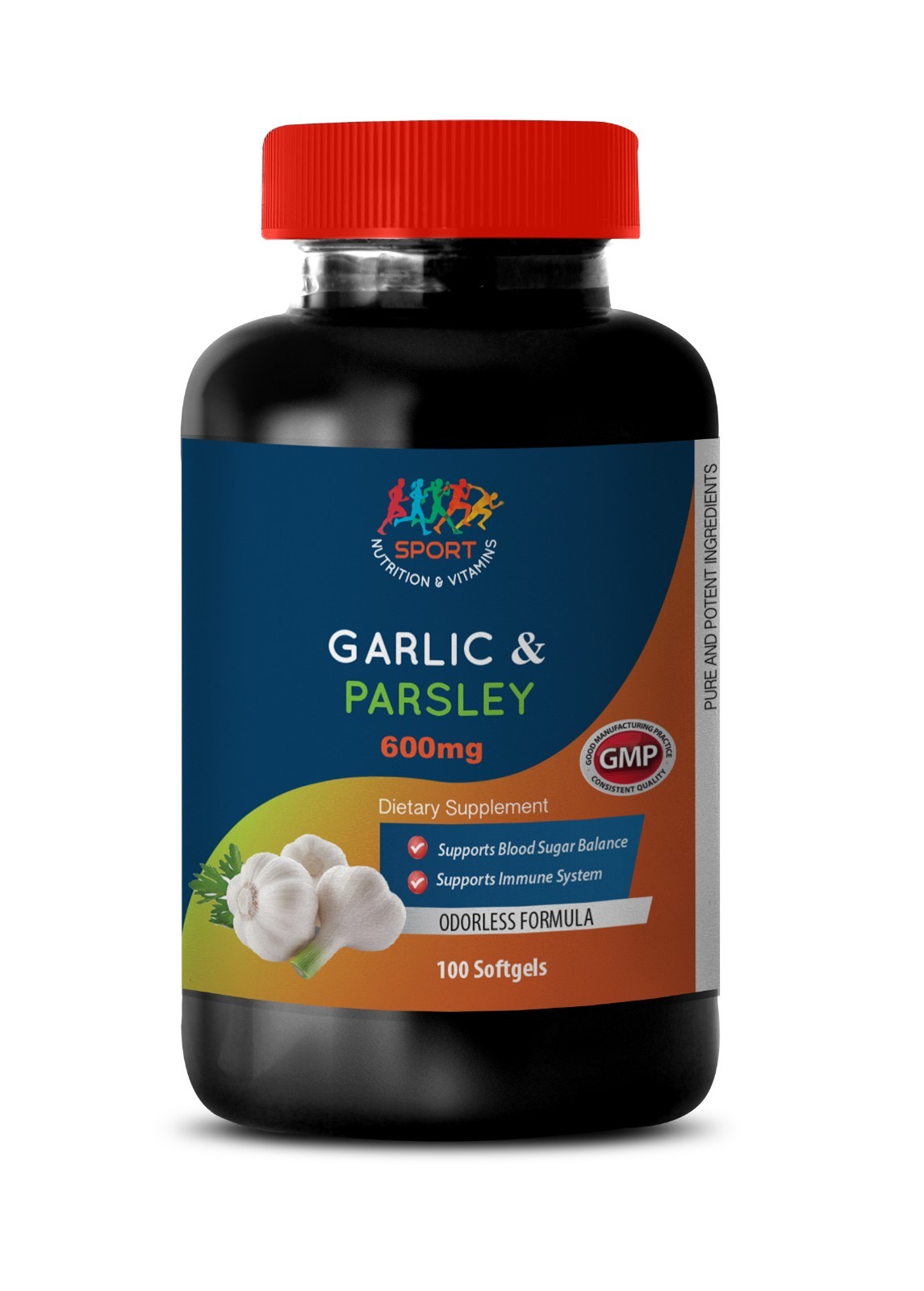 lower blood sugar levels, Odorless Garlic & Parsley 600mg 1B, super multivitamin