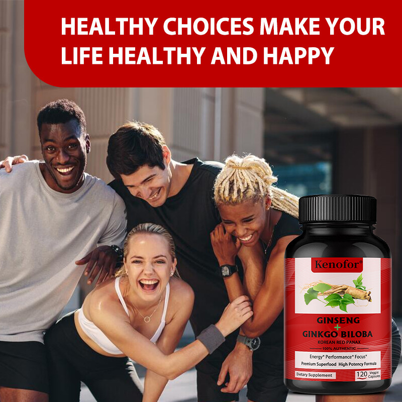 Ginkgo Biloba + Ginseng Capsules – Improved Endurance – Increased Energy
