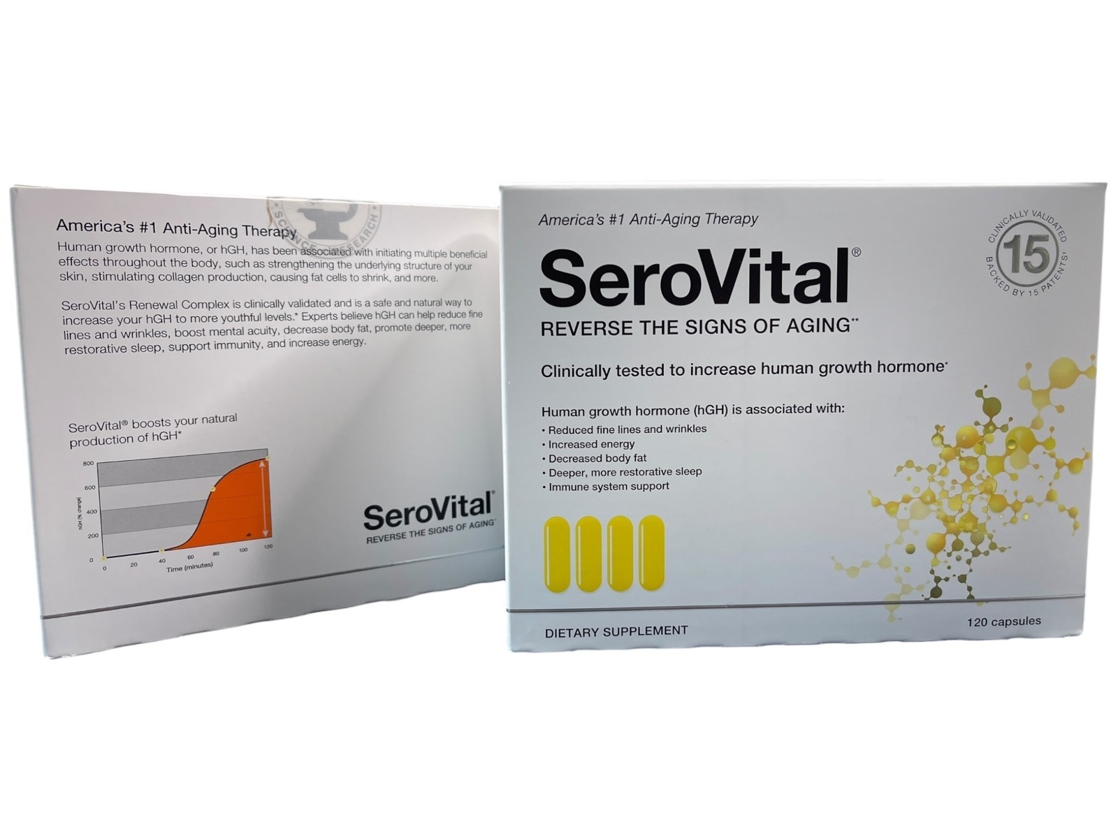 2 Month Supply of Serovital Supplement Anti-Aging Skin Energy Sleep Body Fat 2X