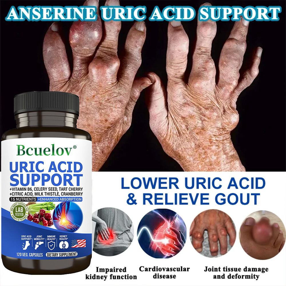 Tart Cherry Extract Capsules with Celery Seed Kidney Health Uric Acid Support