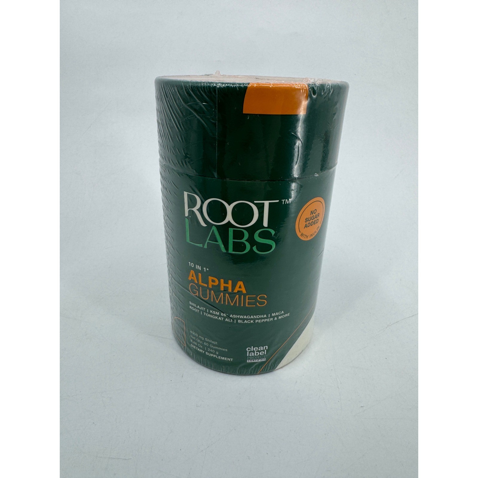 Root Labs Alpha Gummies 10 in 1 Shilajit Ashwagandha Maca 60 Count New Sealed