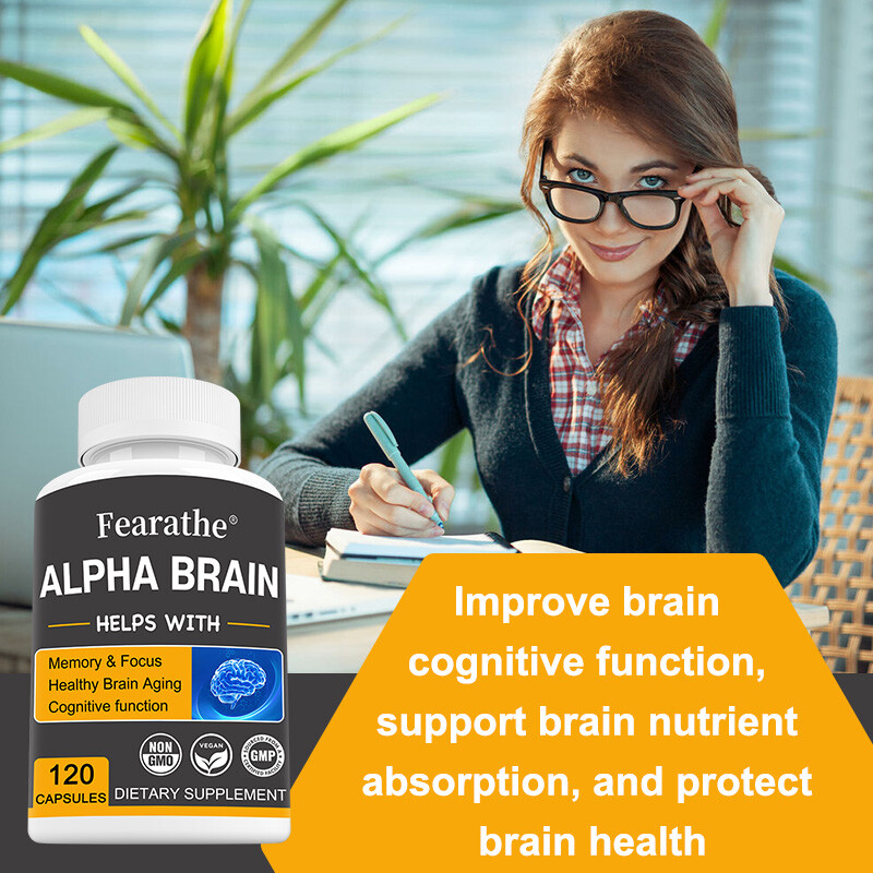 Brain Memory & Brain Support Capsules, Advanced Cognitive Formula，120Capsules