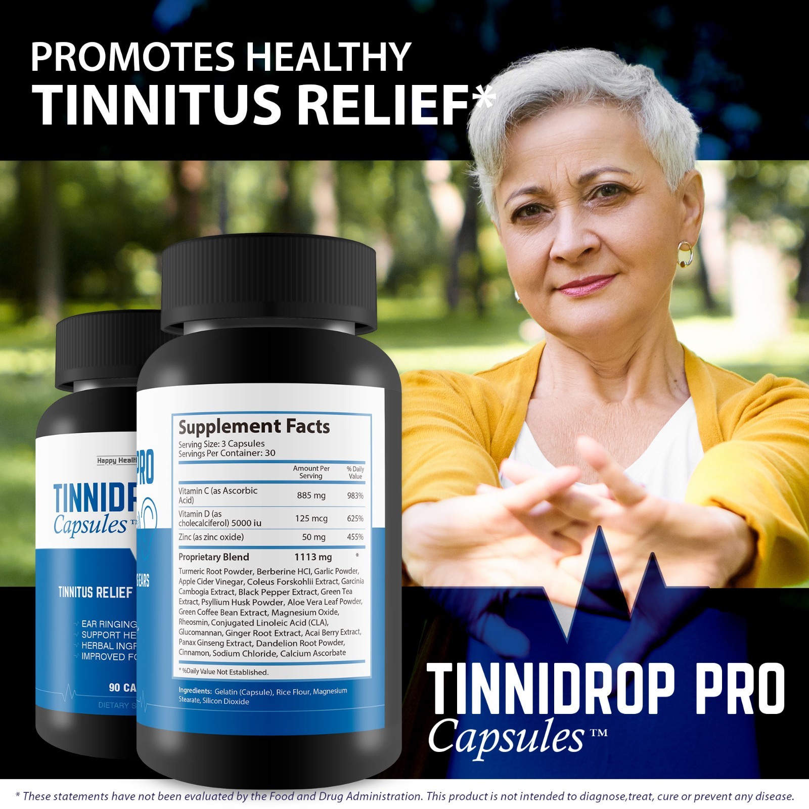 Tinnidrop Pro Capsules – Our Best Tinnitus Relief for Ringing Ears