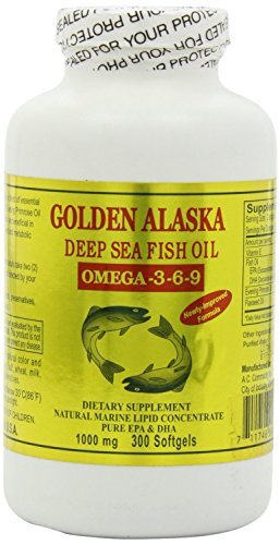 3 x Gold Vitamin Golden Alaska Deep Sea Fish Oil Omega 3-6-9 300 Softgels