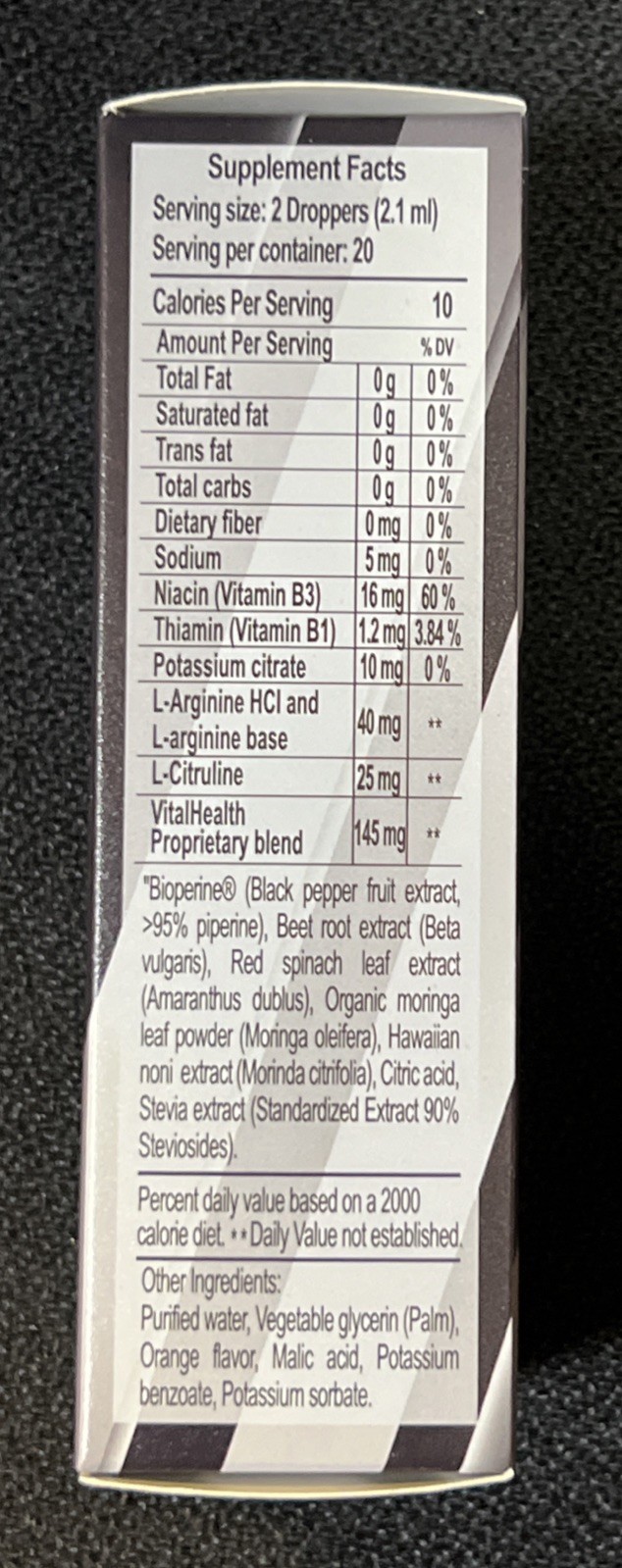 VitalHealth V-Nitro Nitric Oxide 1.69 oz New!