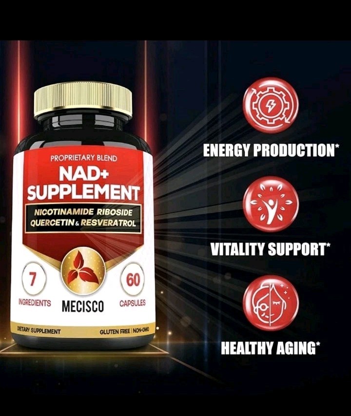 Mecisco NAD+ Supplement Nicotinamide Riboside Quercetin 60 Caps (expires 8/27)