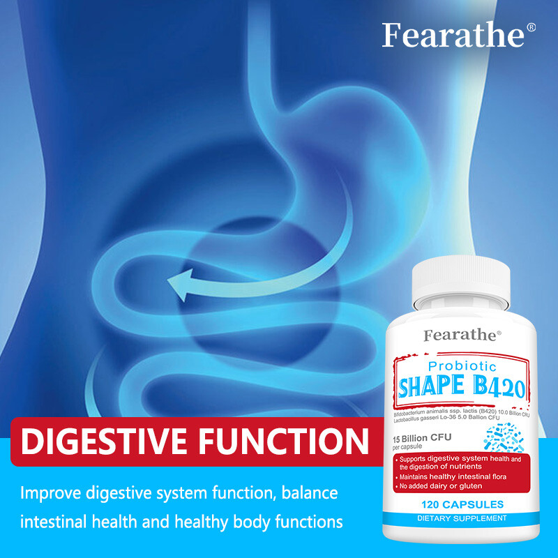 Shape B420 Probiotics, Supports Digestive Health and Metabolic Rate, Vegan