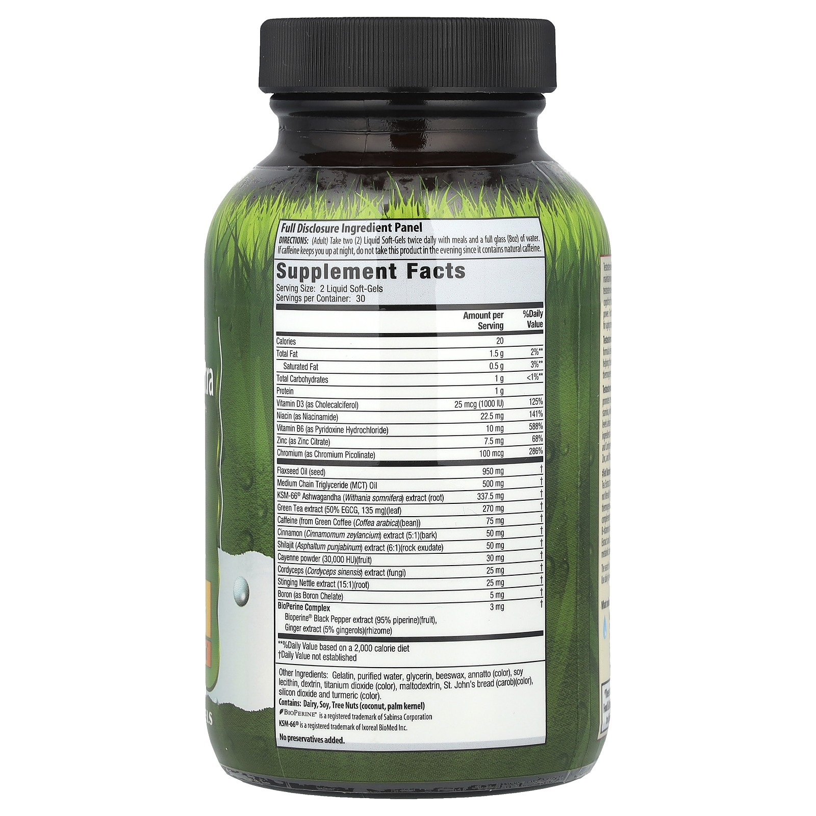 Testosterone-Extra Fat Burner, 60 Liquid Soft-Gels