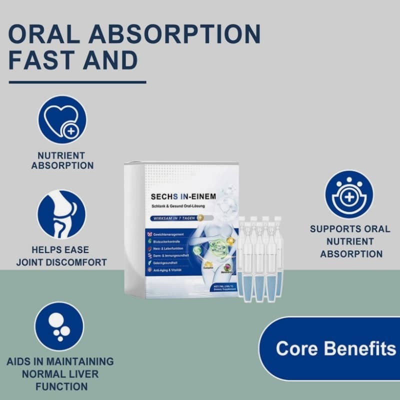 for 6-in-1 Weight Loss Health Solution Oral Liquid 2026 & Blood Sugar Support