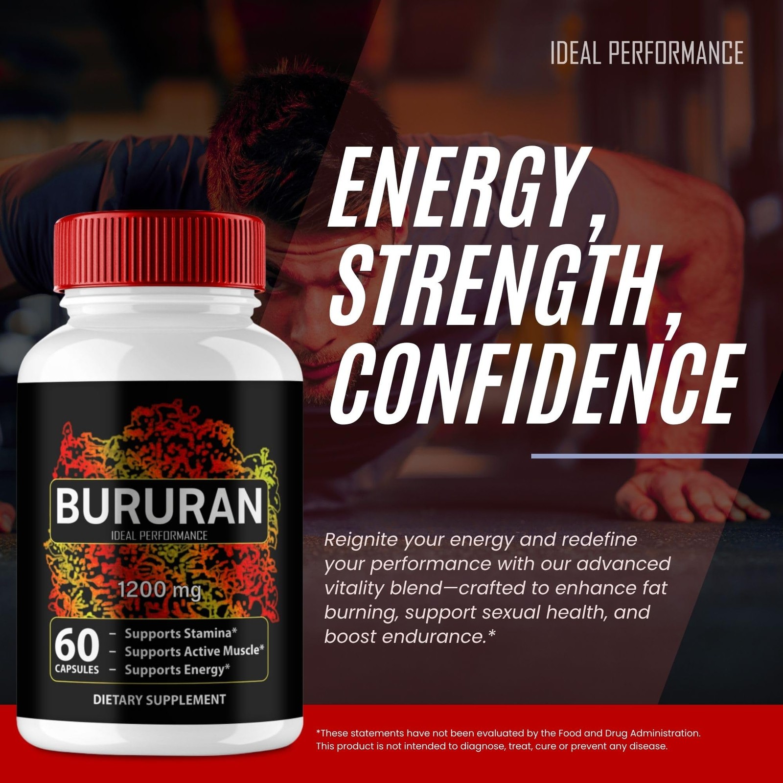 Bururan General Wellness Supplement – 120 Capsules (2 Pack)